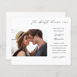 Budget Deux Coeurs Photo Calligraphie Mariage