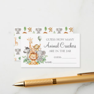 Budget Devinez Les Crackers Animaux Cartes de Douc