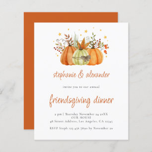 BUDGET Dîner d'action d'amitié Citrouilles Thanksg