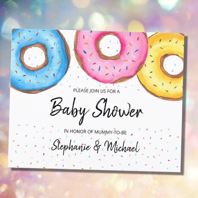 Budget Donuts Couples Baby shower Invitation (Créateur téléchargé)