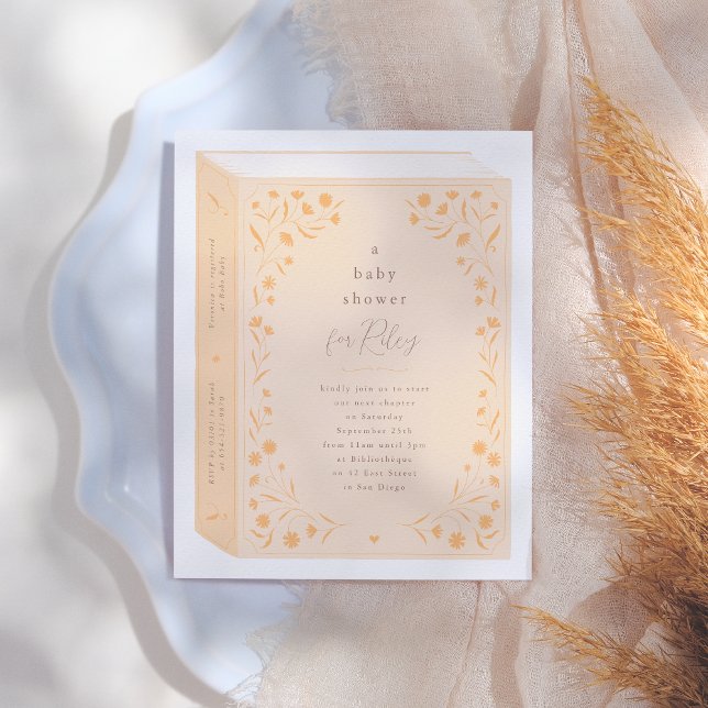 Budget du Baby shower du livre de récits floraux d (Créateur téléchargé)