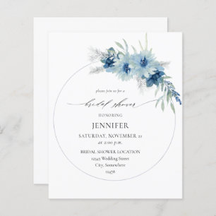 Budget Dusty Blue Boho Floral Ring Fête des mariée