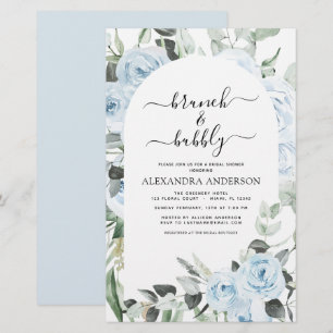 Budget Dusty Blue Brunch & Bubbly Fête des mariées