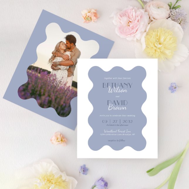 BUDGET Dusty Blue Wave Mariage photo (Créateur téléchargé)