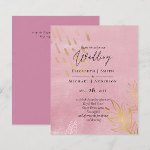 BUDGET Dusty Mariage d'or rose