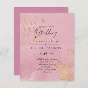 BUDGET Dusty Mariage d'or rose