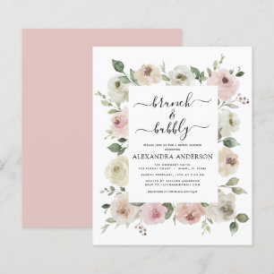 Budget Dusty Pink Brunch & Bubbly Fête des mariées