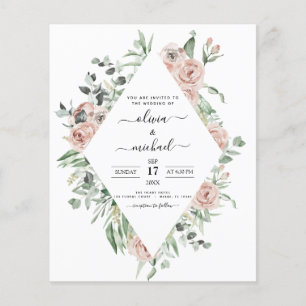 Budget Dusty Pink Photo Mariage Eucalyptus