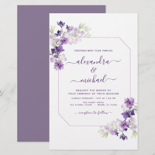 Budget Dusty Purple Mariage Floral verdure