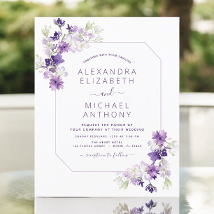 Budget Dusty Purple Mariage Floral verdure