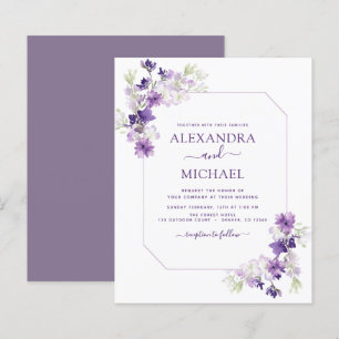Budget Dusty Purple Mariage Floral verdure