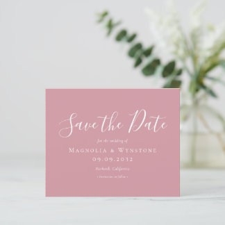 BUDGET Dusty Rose Mariage Enregistrer La Date
