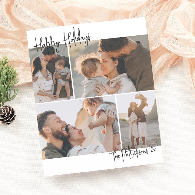 Budget écriture 4 multi-photo Noël vacances (Créateur téléchargé)