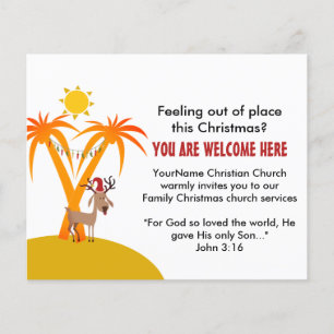 Budget Église de Noël Invitation