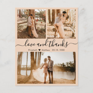 Budget Elegant 3 Photo Collage Mariage Merci