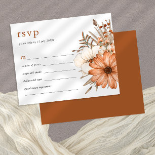 Budget Élégant Automne Florales Mariage RSVP