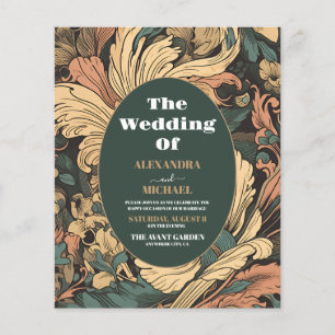 Budget Élégant Floral Art Nouveau Mariage