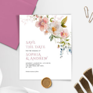 Budget Élégant mariage Fleur sauvage Enregistrer l