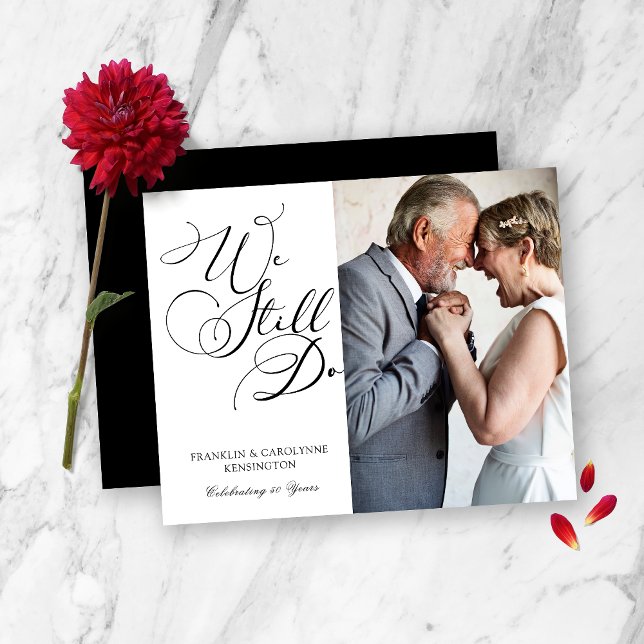 BUDGET Élégant renouvellement de vœux d'anniversai (Créateur téléchargé)