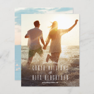 Budget Élégant Script photo mariage Enregistrer la