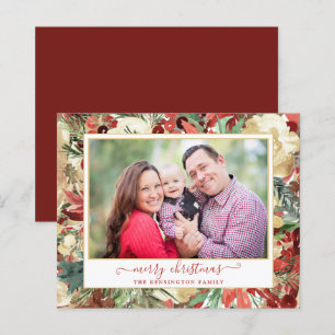 Budget Élégant vacances Floral Noël Photo