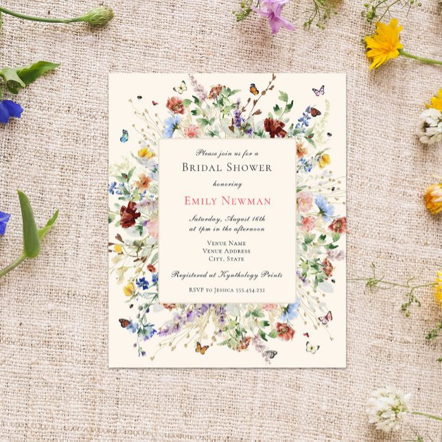 Budget Élégante Fête des mariées papillon floral (Créateur téléchargé)