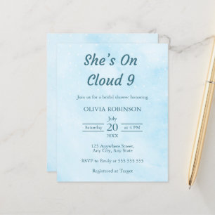 Budget Elle est dans le nuage 9 nuptiale