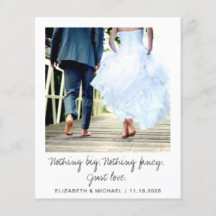 Budget Elopement Party Plus tard Photo Mariage