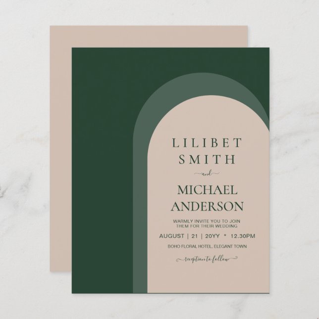 BUDGET Emerald Green Mariage (Devant / Derrière)