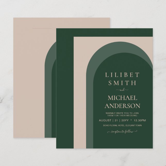 BUDGET Emerald Green Mariage (Devant / Derrière)