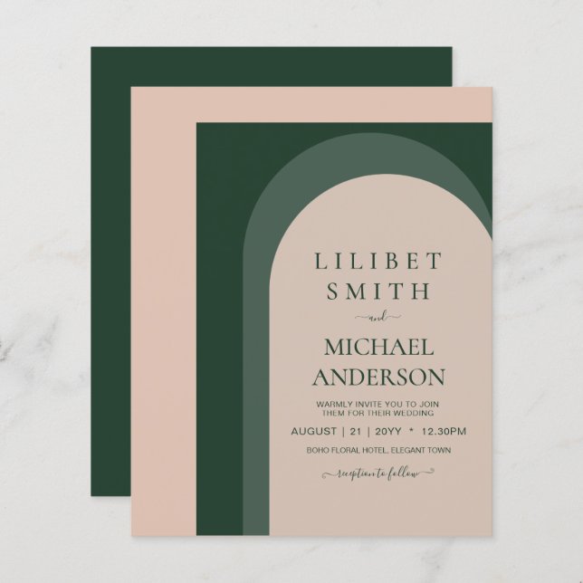 BUDGET Emerald Green Mariage (Devant / Derrière)