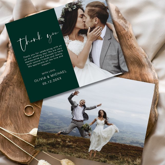 Budget Emerald Green Merci Mariage photo (Créateur téléchargé)