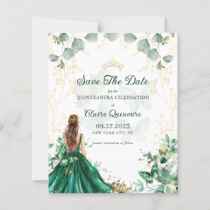 Budget Emerald Green Quinceanera Enregistrer La Da