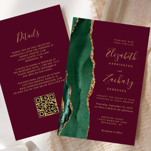 Budget Émeraude Bordeaux Code QR Mariage