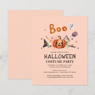 Budget Enfants Halloween Costume Fête Invitation