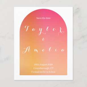 Budget Enregistrer la date Faire-part de mariage A