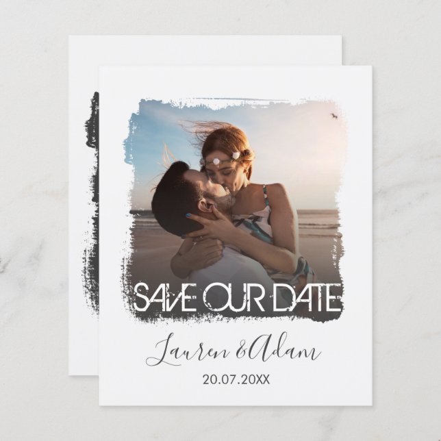 Budget Enregistrer La Date Mariage Photo Faire-par (Devant / Derrière)