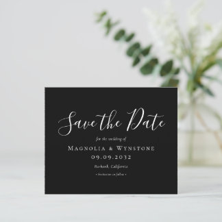 BUDGET Enregistrer la date | Script noir blanc