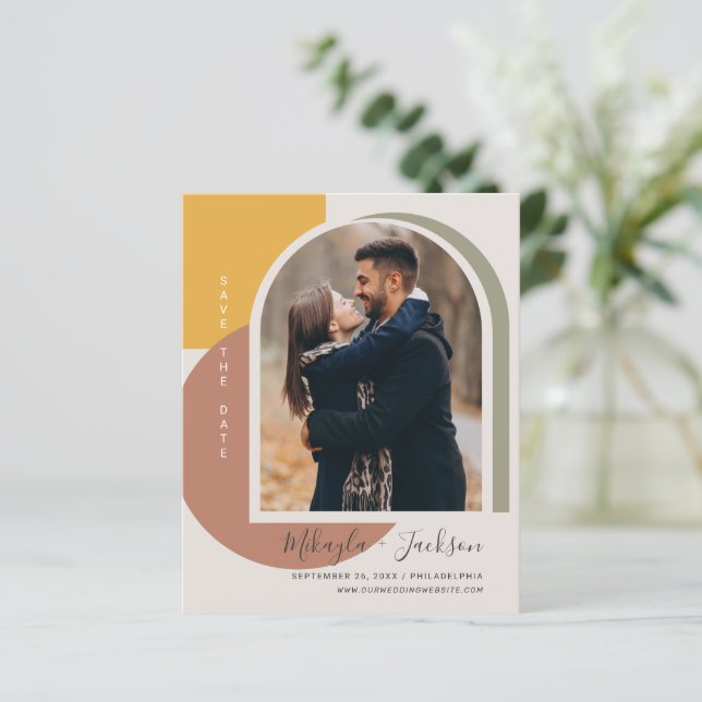 Budget Enregistrer la photo Arc Abstraite Date Bol (Debout devant)