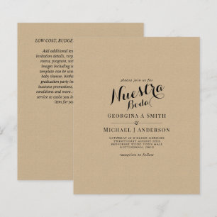 BUDGET Espagnol Mariage bilingue Boda Mariage