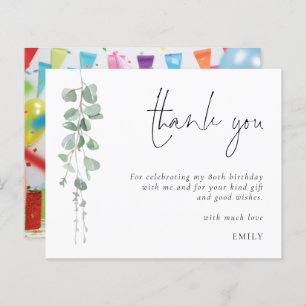 Budget Eucalyptus 80e anniversaire Merci photo