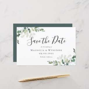 BUDGET Eucalyptus Aquarelle Mariage Enregistrer La