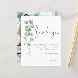 Budget Eucalyptus Baby shower Party photo Merci