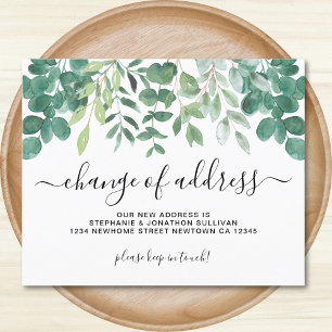 Budget Eucalyptus Changement d'adresse Faire-part