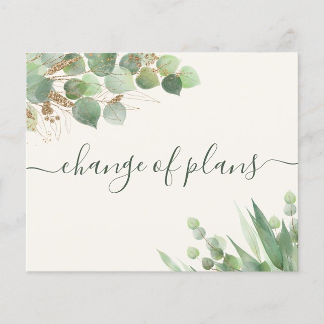Budget Eucalyptus Changement de plans Mariage plus (Devant)