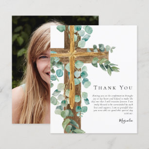 BUDGET Eucalyptus Cross   Confirmation Merci