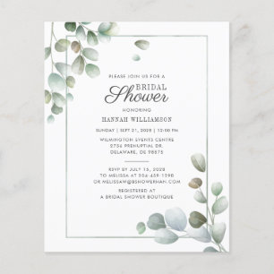 Budget Eucalyptus Fête des mariées Verdure rustiqu