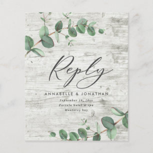 budget eucalyptus feuillage bois blanc mariage RSV