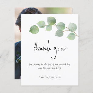 Budget Eucalyptus Feuille Script Merci photo
