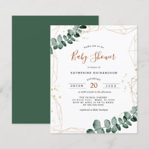 Budget Eucalyptus Flyer Baby shower vert